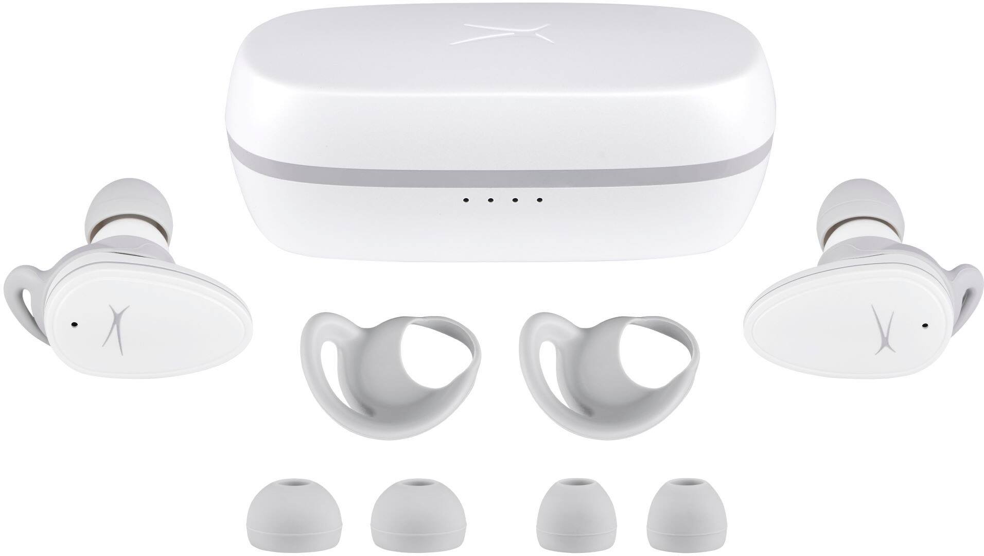 Alt View 14. Altec Lansing - NanoBuds ANC True Wireless In-Ear Earbuds - White.