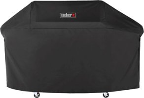 Weber - Genesis 400 Series Premium Gas Grill Cover - Black - Left_Zoom