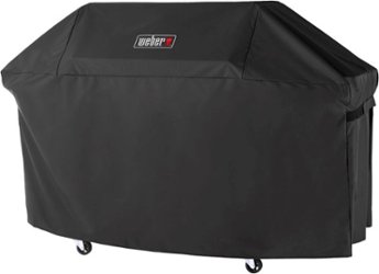 Weber - Genesis 400 Series Premium Gas Grill Cover - Black - Front_Zoom