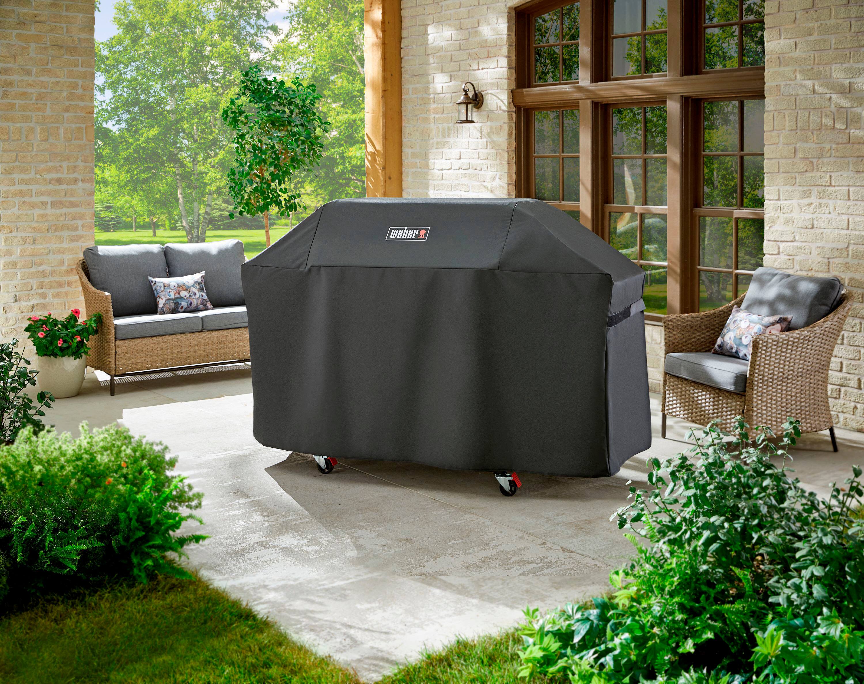 Alt View 12. Weber - Genesis 400 Series Premium Gas Grill Cover - Black.