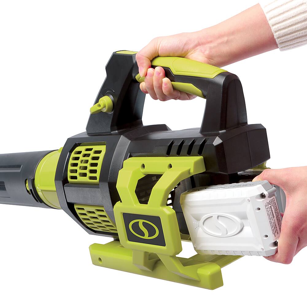 Alt View 16. Sun Joe - Cordless Brushless Turbine Jet Blower Kit - Green.
