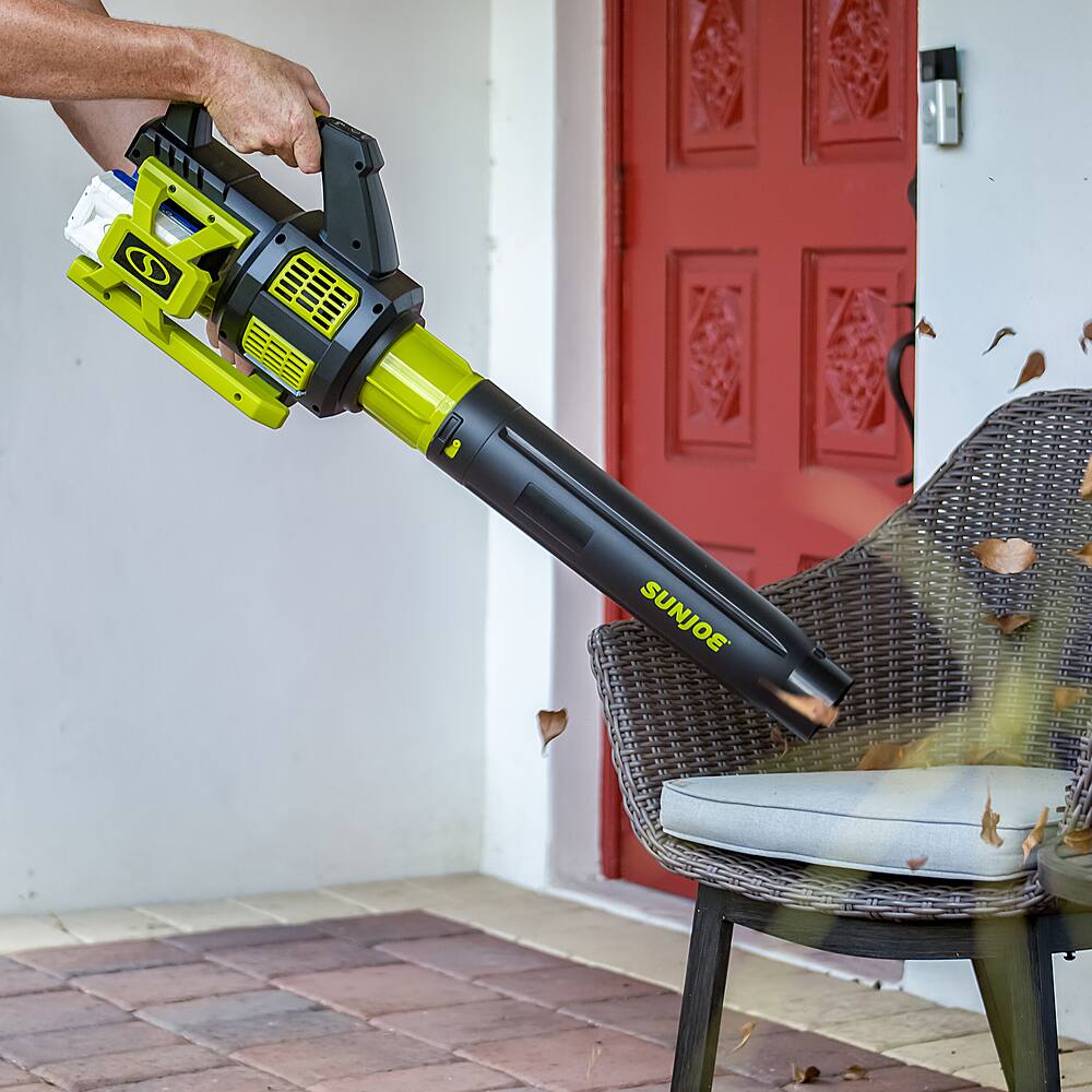 Alt View 19. Sun Joe - Cordless Brushless Turbine Jet Blower Kit - Green.