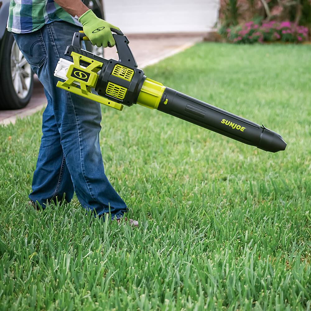 Alt View 21. Sun Joe - Cordless Brushless Turbine Jet Blower Kit - Green.
