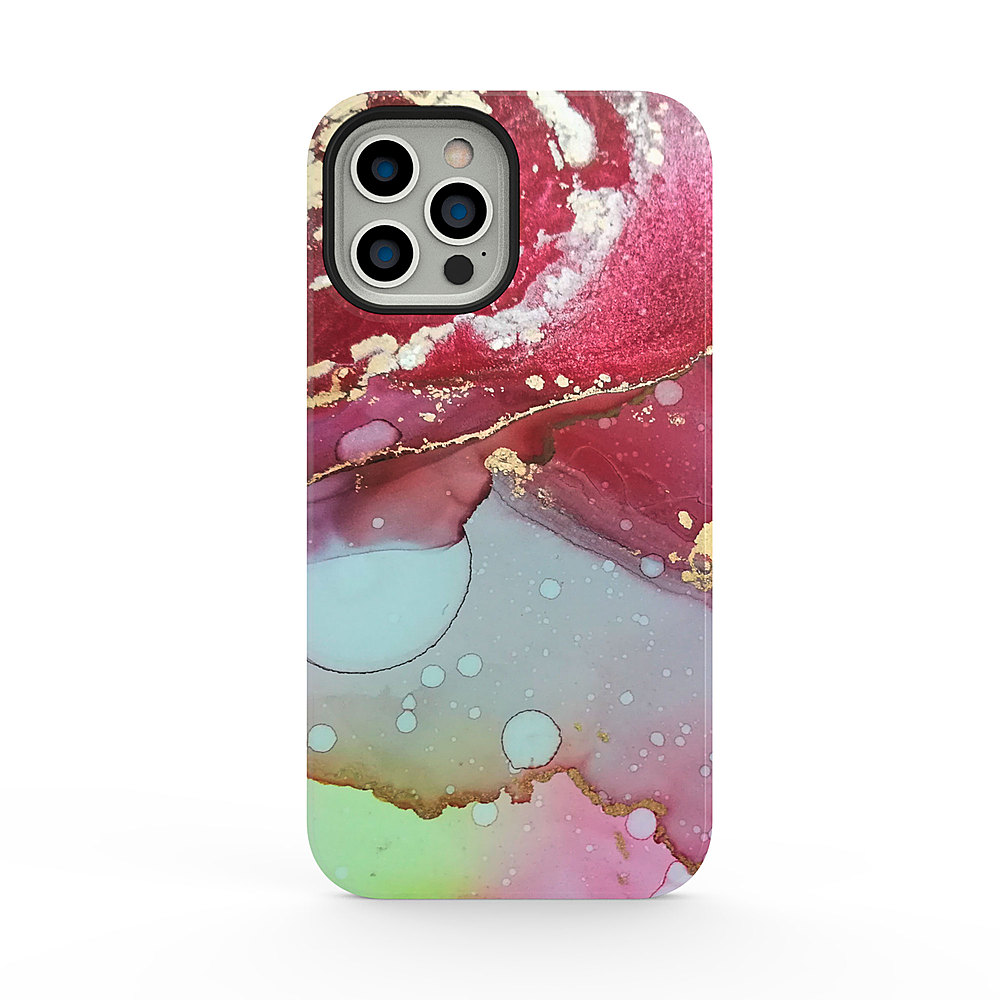 ArtsCase - StrongFit Designer Case Berry Sorbet for iPhone 13 Pro Max - Pink Liquid Marble