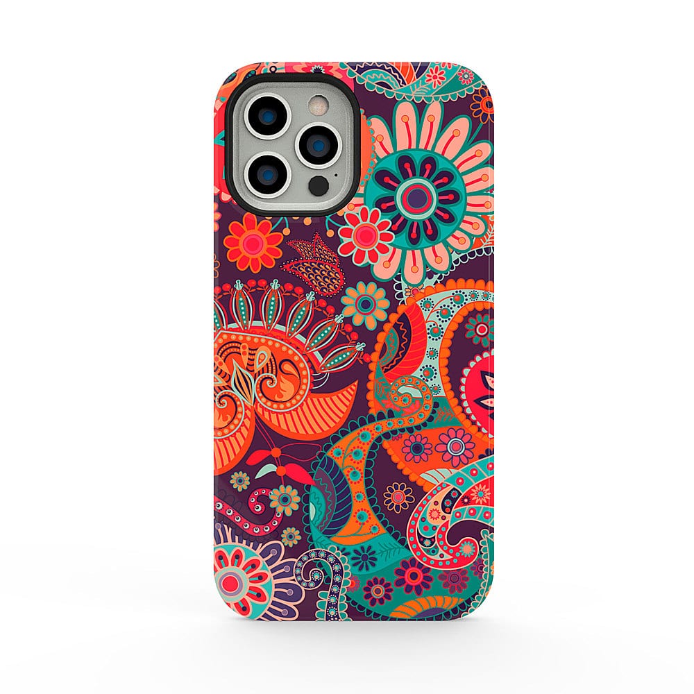 ArtsCase - StrongFit Designers Case for Apple iPhone 13 Pro - Orange WildFlowers