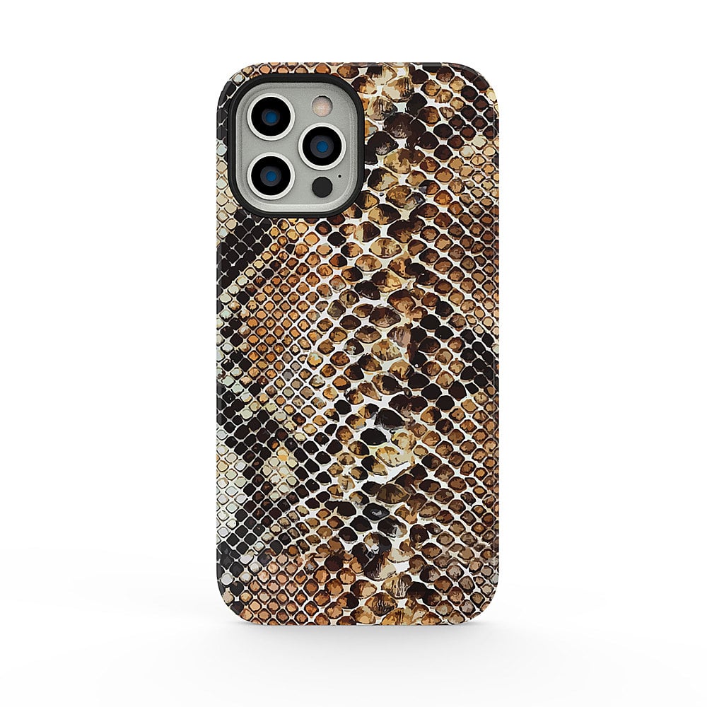 ArtsCase - StrongFit Designers Case for Apple iPhone 13 Pro - Brown / Beige Snake