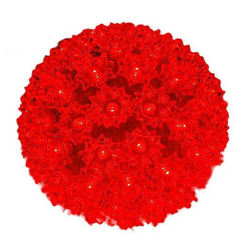 Novelty Lights - 100 Light Red LED 6" Starlight Sphere - Red