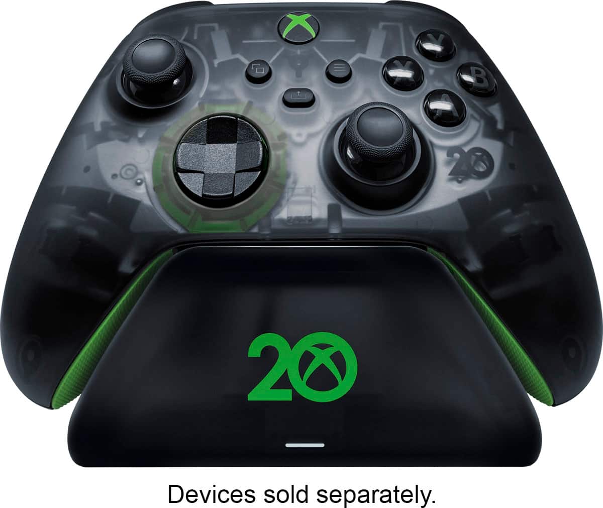 Alt View 11. Razer - Xbox 20th Anniversary Universal Quick Charging Stand for Xbox Controllers - Black.