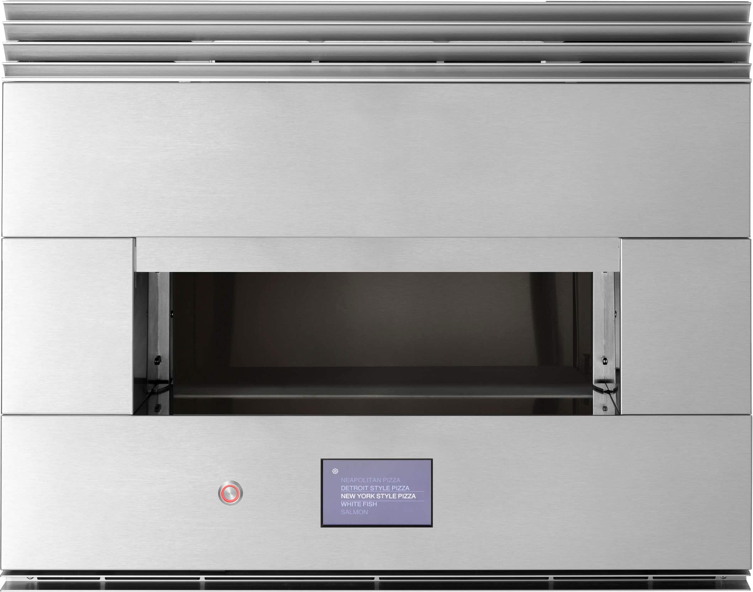 Front. Monogram - 30" Built-In Electric Hearth Oven with Brick Oven Performance and Electric Heating Zones - Stainless Steel.
