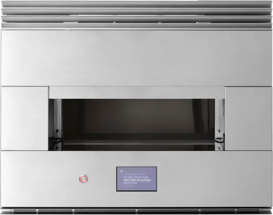 Front. Monogram - 30" Built-In Electric Hearth Oven with Brick Oven Performance and Electric Heating Zones - Stainless Steel.