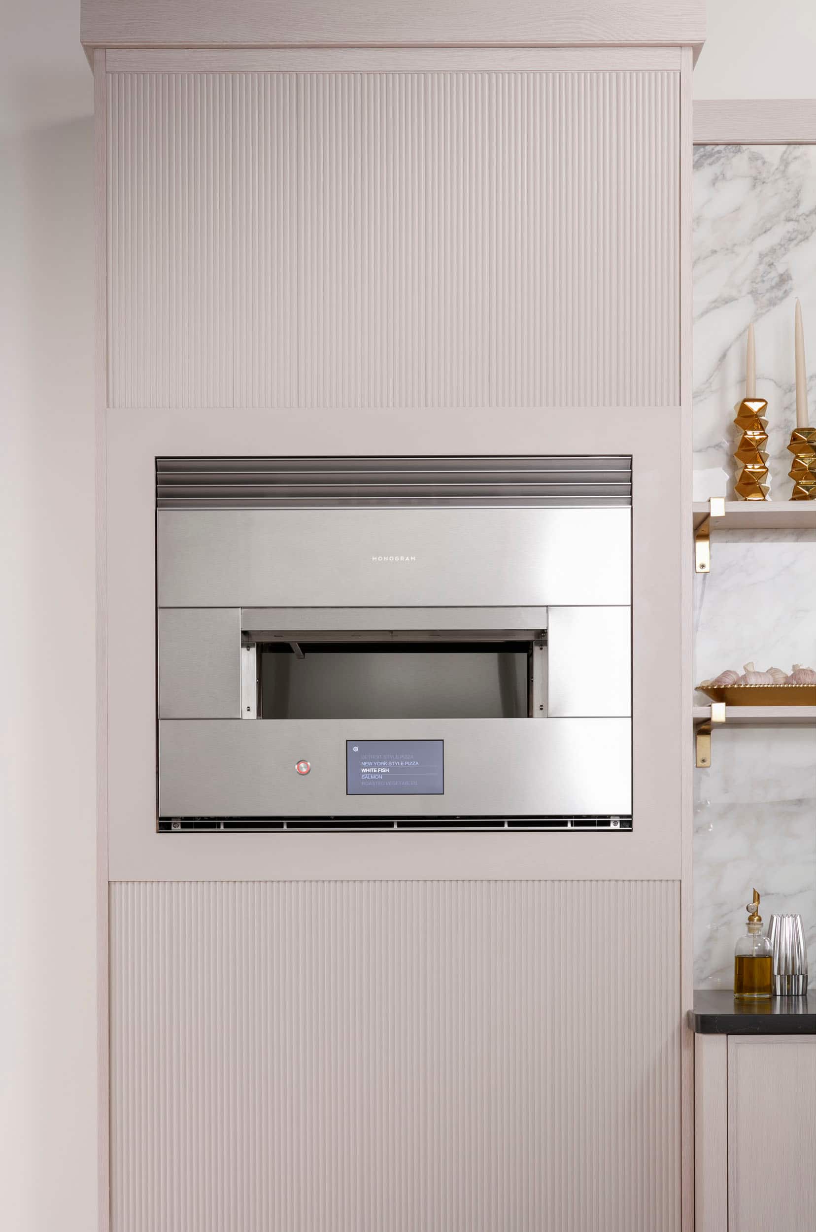 Alt View 14. Monogram - 30" Built-In Electric Hearth Oven with Wi-Fi - Stainless Steel.