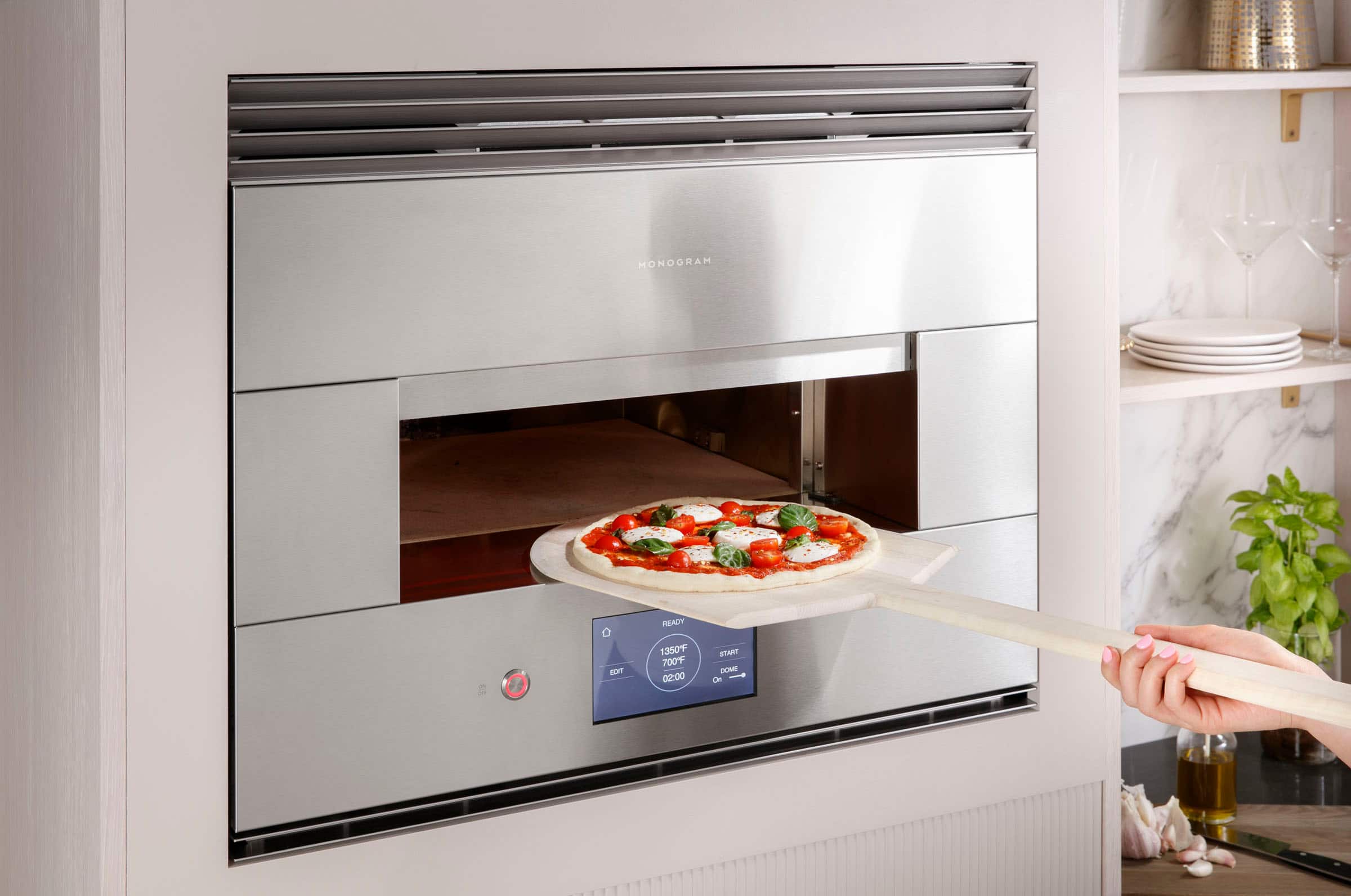 Alt View 15. Monogram - 30" Built-In Electric Hearth Oven with Wi-Fi - Stainless Steel.