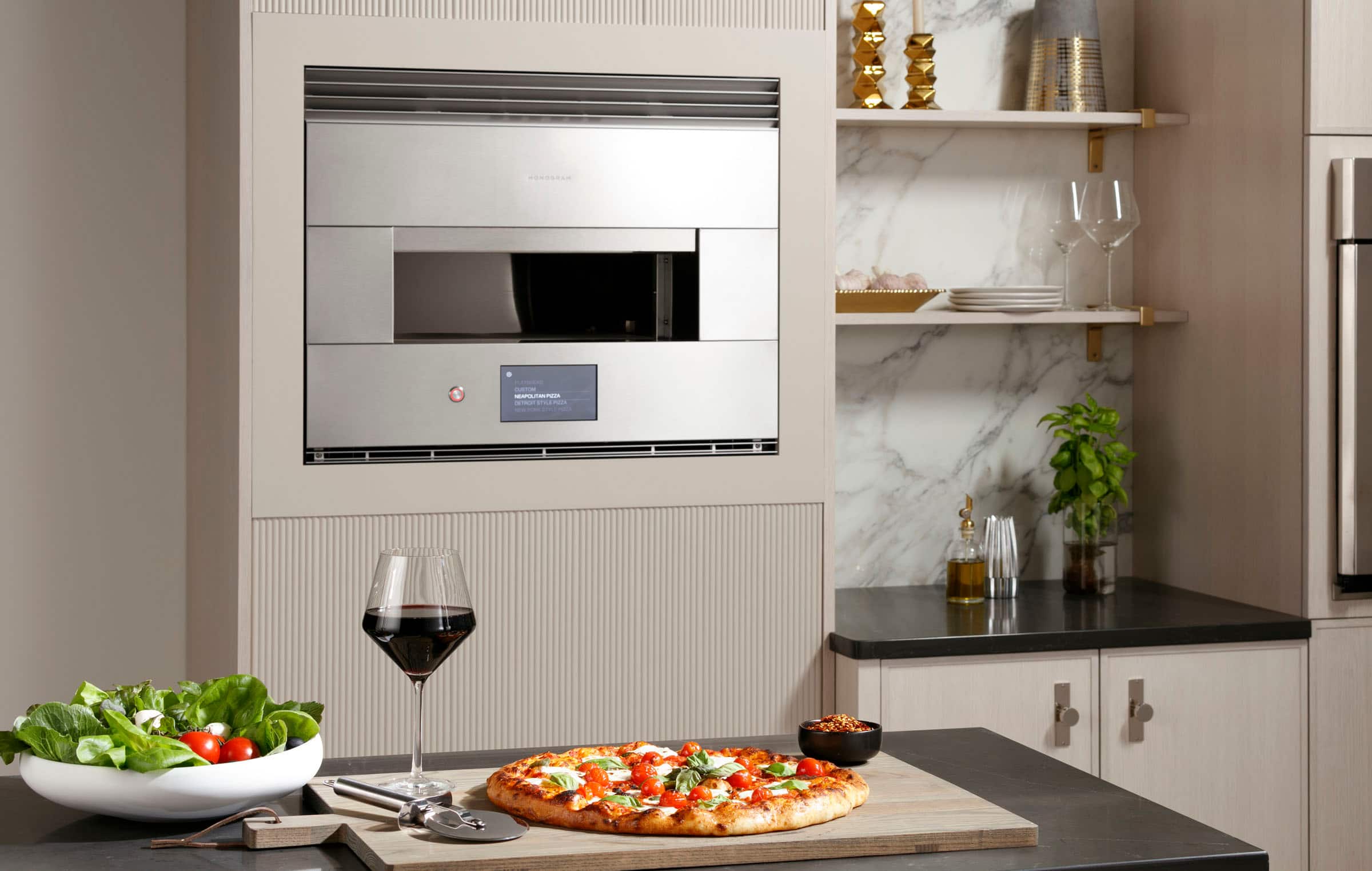 Alt View 18. Monogram - 30" Built-In Electric Hearth Oven with Wi-Fi - Stainless Steel.