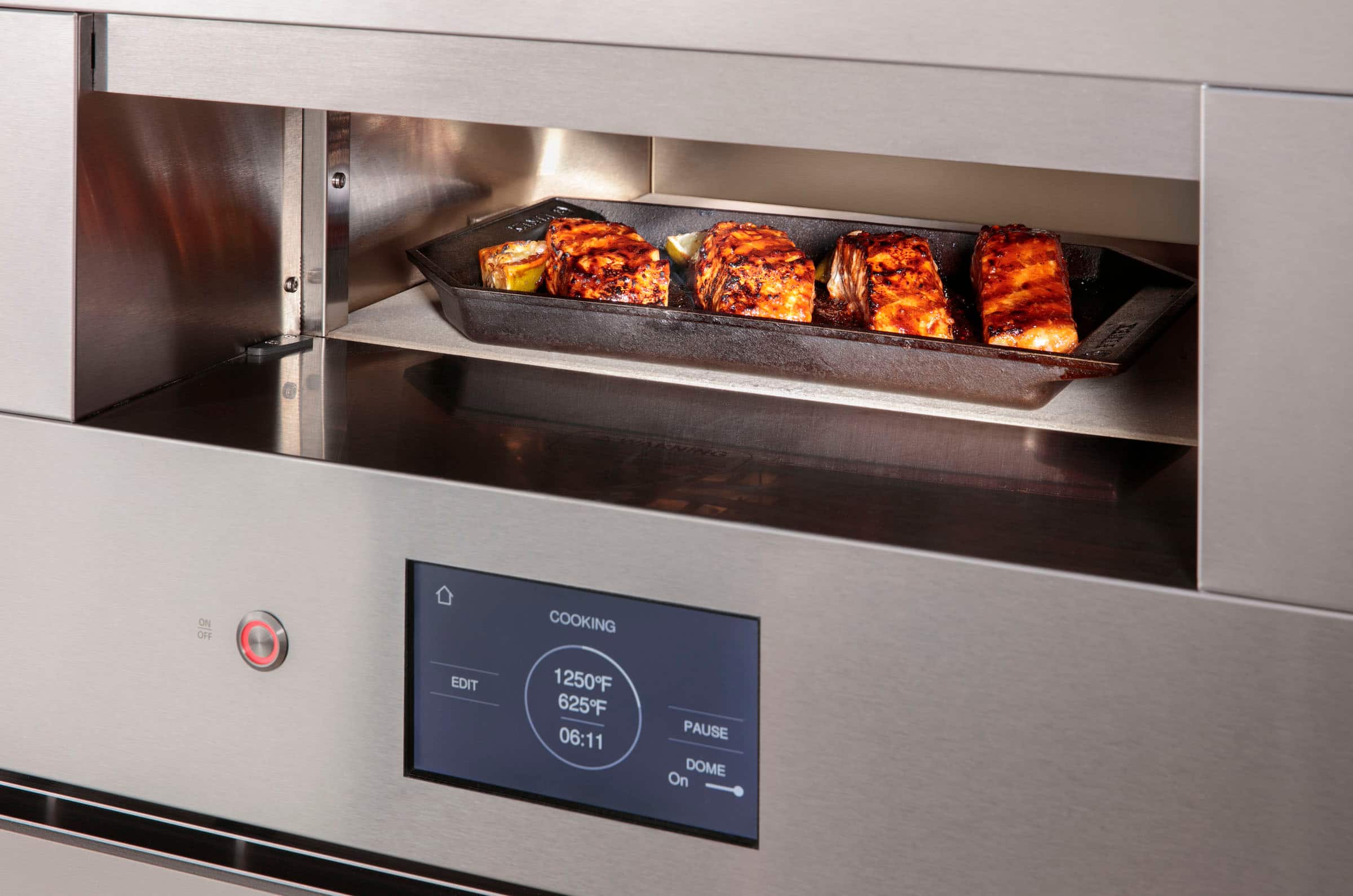 Alt View 19. Monogram - 30" Built-In Electric Hearth Oven with Wi-Fi - Stainless Steel.