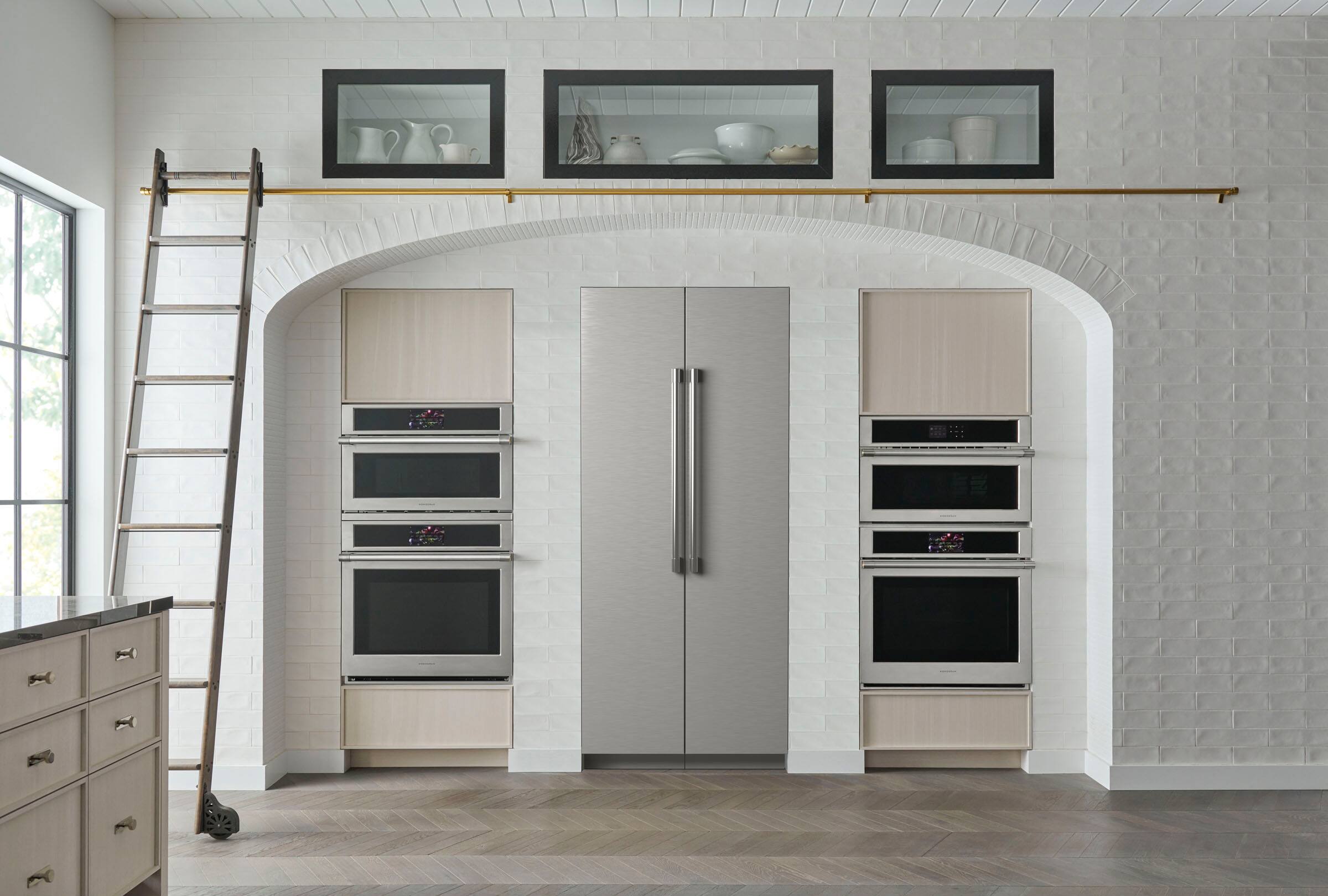 Alt View 15. Monogram - 21.2 Cu. Ft. Upright Wi-Fi Column Freezer - Custom Panel Ready.