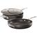 Left. Granitestone - Stackmaster 3-Piece Cookware Set - Black.