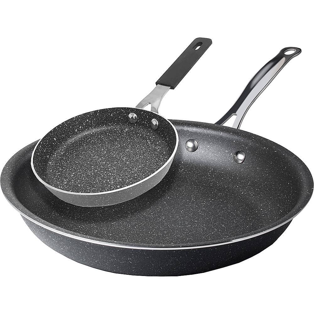 Granitestone - Diamond 2-Piece Fry Pan Set - Black