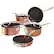 Angle Zoom. Gotham Steel - Stackmaster 8-Piece Cookware Set - Brown.