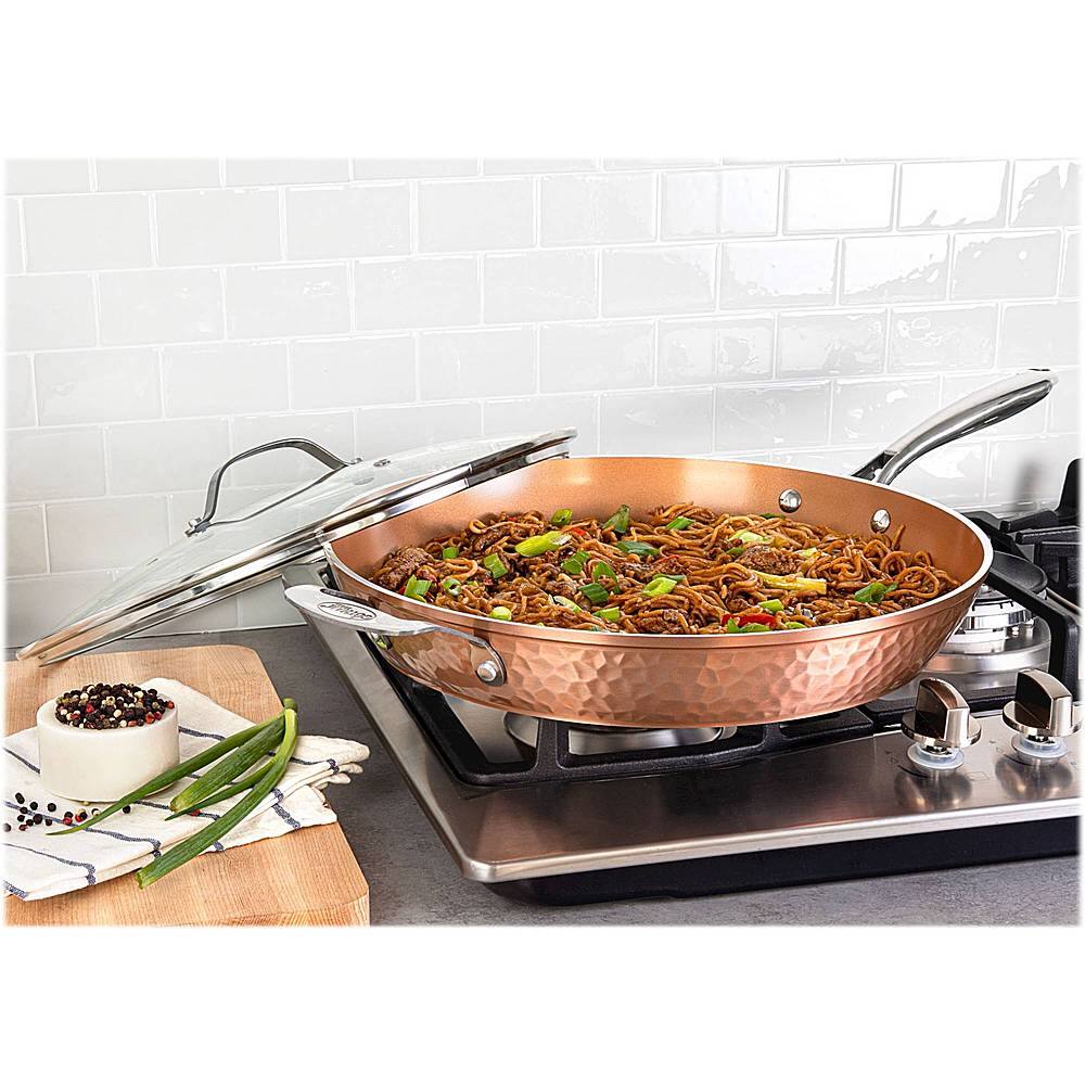 Alt View 11. Gotham Steel - 14" Skillet - Copper.