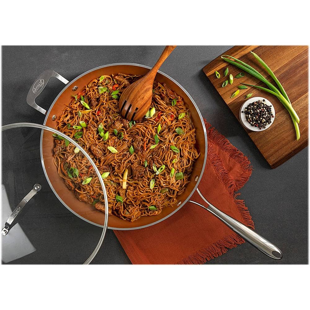 Alt View 13. Gotham Steel - 14" Skillet - Copper.