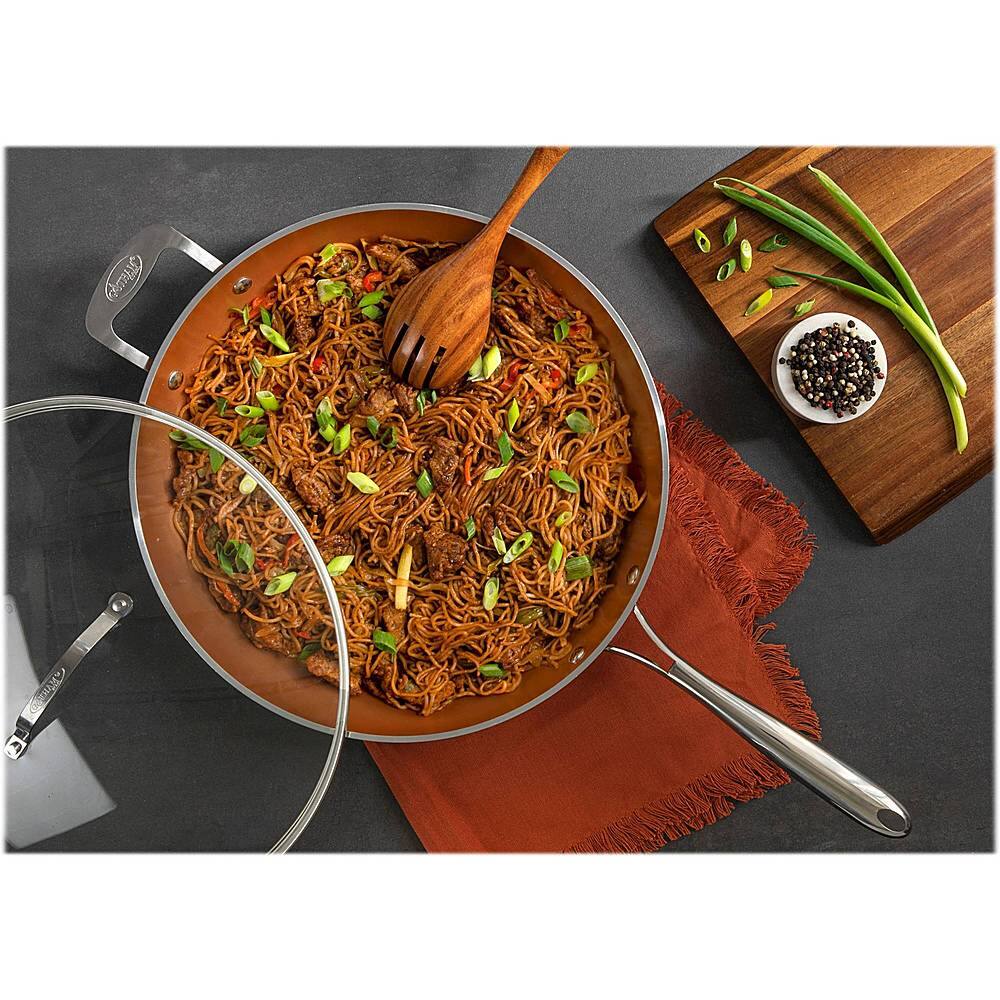 Alt View 13. Gotham Steel - 14" Skillet - Copper.