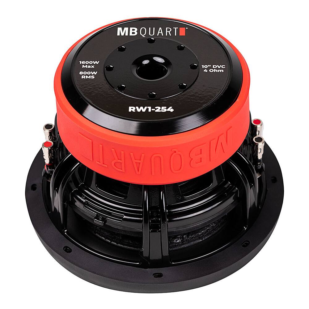 Back. MB Quart - Reference 10 Inch mobile 1600 watt subwoofer - Black.