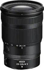 Front. Nikon - NIKKOR Z 24-120mm f/4 S Standard Zoom Lens for Z Series Mirrorless Cameras - Black.