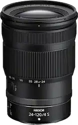 Nikon - NIKKOR Z 24-120mm f/4 S Standard Zoom Lens for Z Series Mirrorless Cameras - Black - Front_Zoom