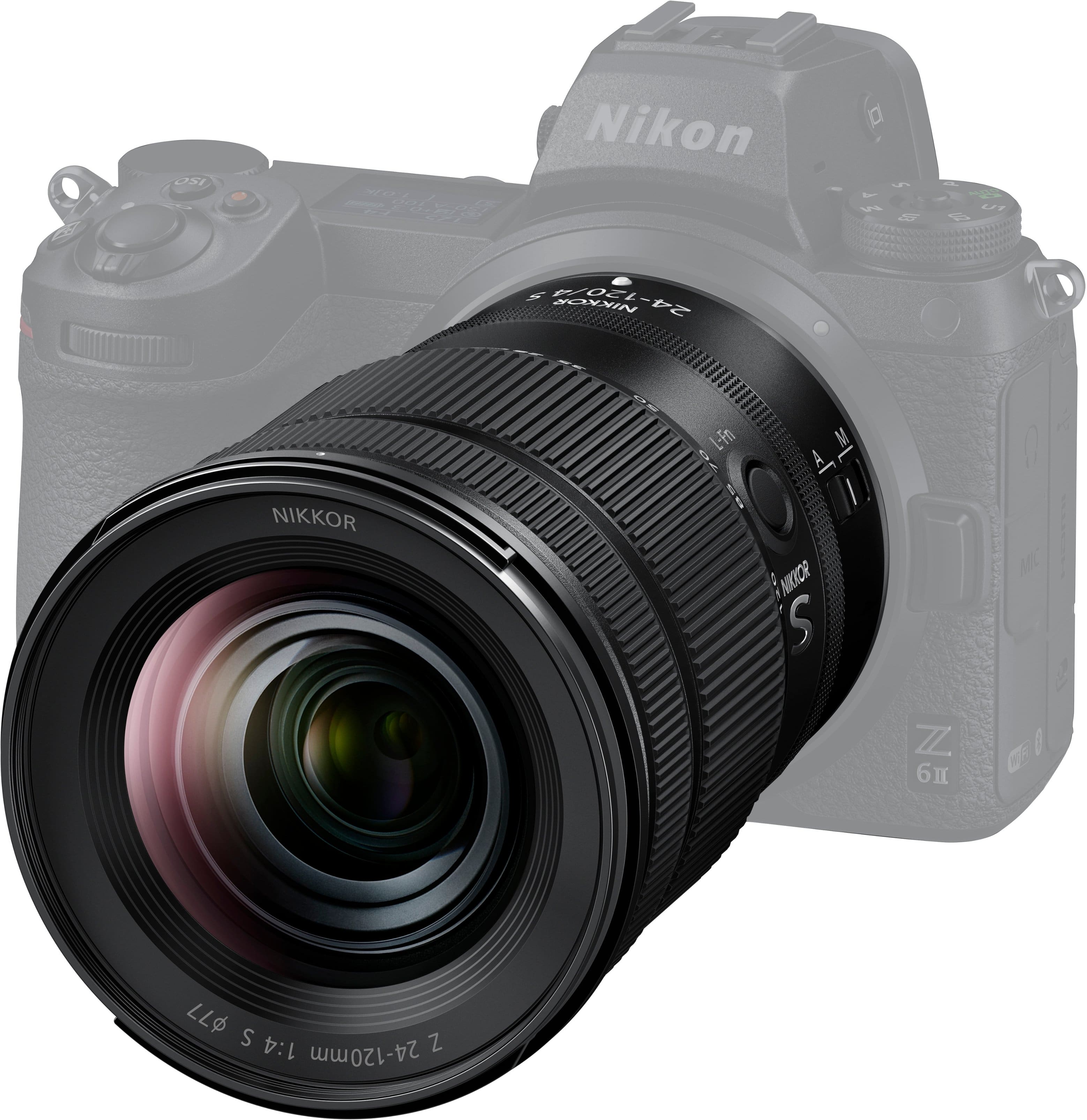 Alt View 1. Nikon - NIKKOR Z 24-120mm f/4 S Standard Zoom Lens for Z Series Mirrorless Cameras - Black.