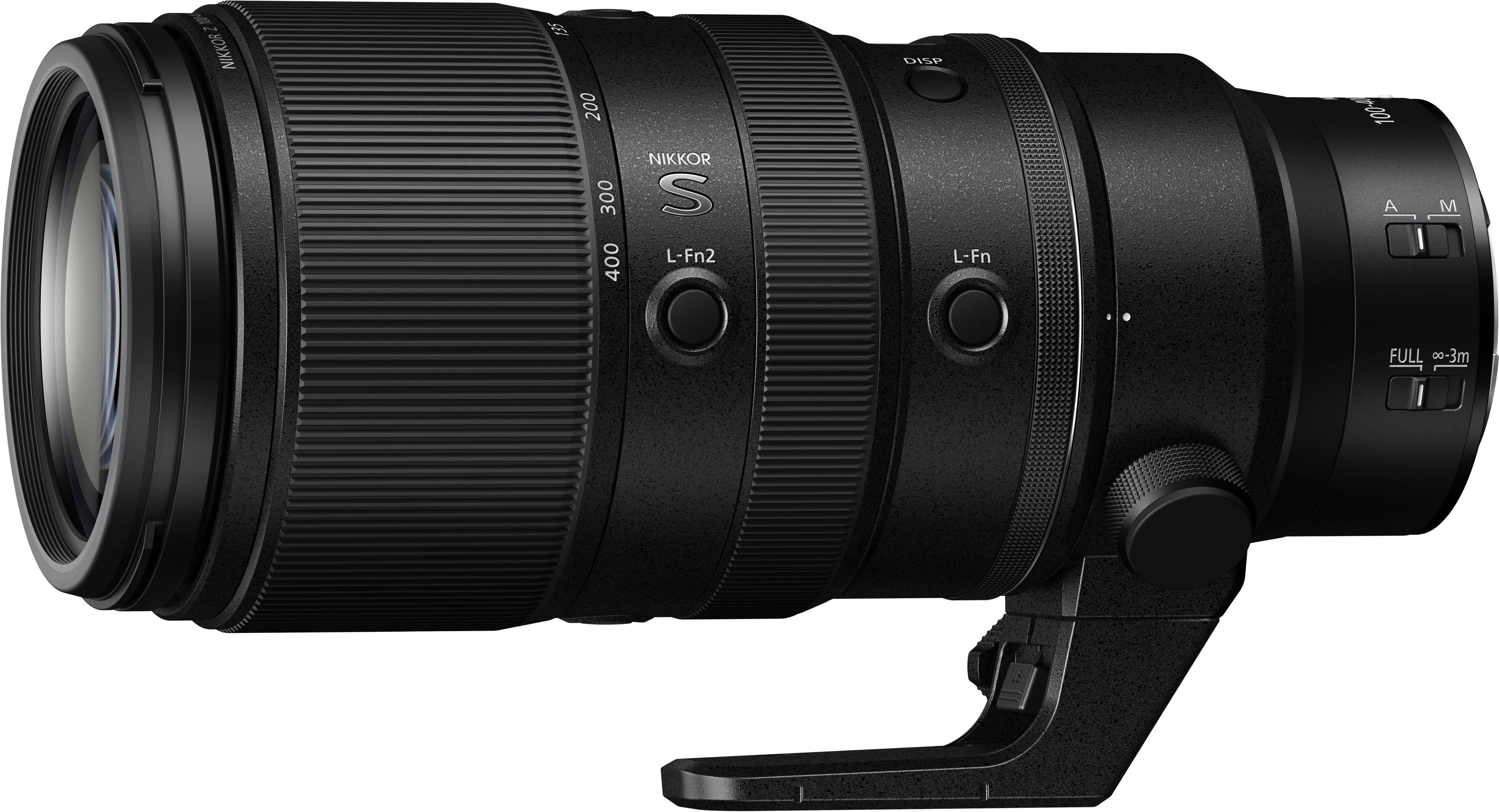 Back View: Nikon - NIKKOR Z 100-400mm f/4.5-5.6 VR S Super-Telephoto Lens for Z Series Mirrorless Cameras - Black