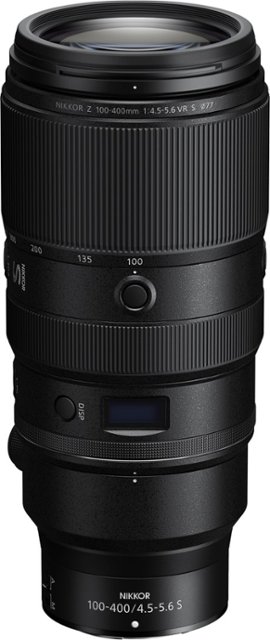Nikon NIKKOR Z 100-400mm f/4.5-5.6 VR S Super-Telephoto Lens for Z Series  Mirrorless Cameras Black 20106 - Best Buy
