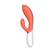 Alt View 14. Lelo - INA 3 - Dual Vibrating Rabbit Massager - Coral Red.