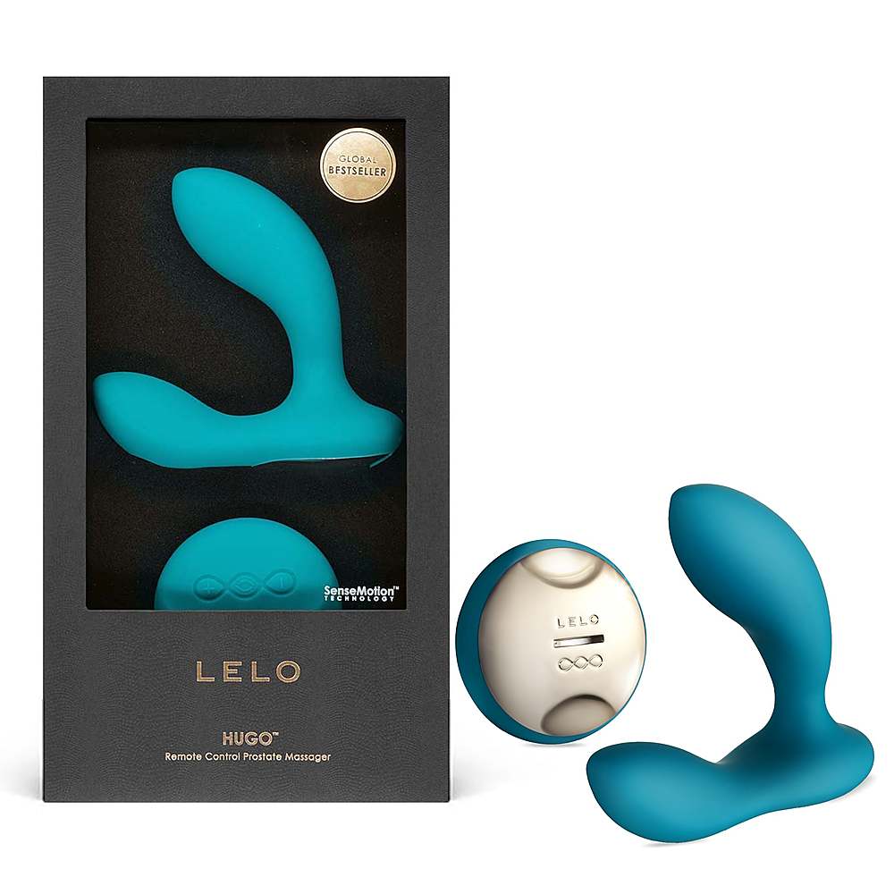 Alt View 13. Lelo - HUGO - Massager - Ocean Blue.
