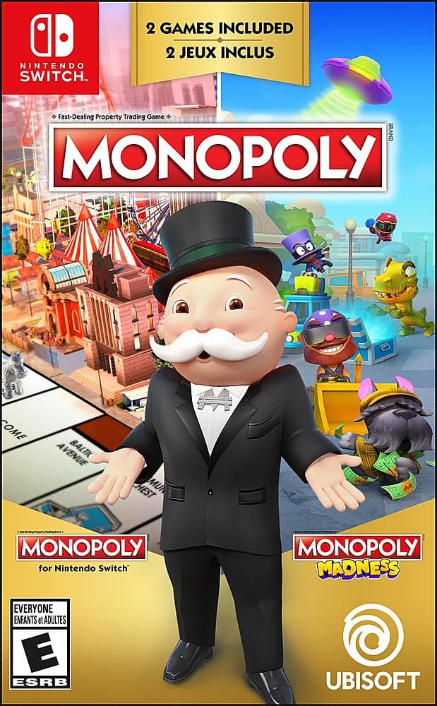 Front. Ubisoft - Monopoly for Nintendo Switch + Monopoly Madness.