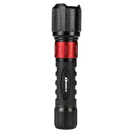Front. Dorcy - 1,000-Lumen USB-Rechargeable Instant Spot Flood Flashlight - Black.