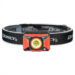 Dorcy - 650-Lumens LED USB Rechargeable Motion-Activated Headlamp - Red