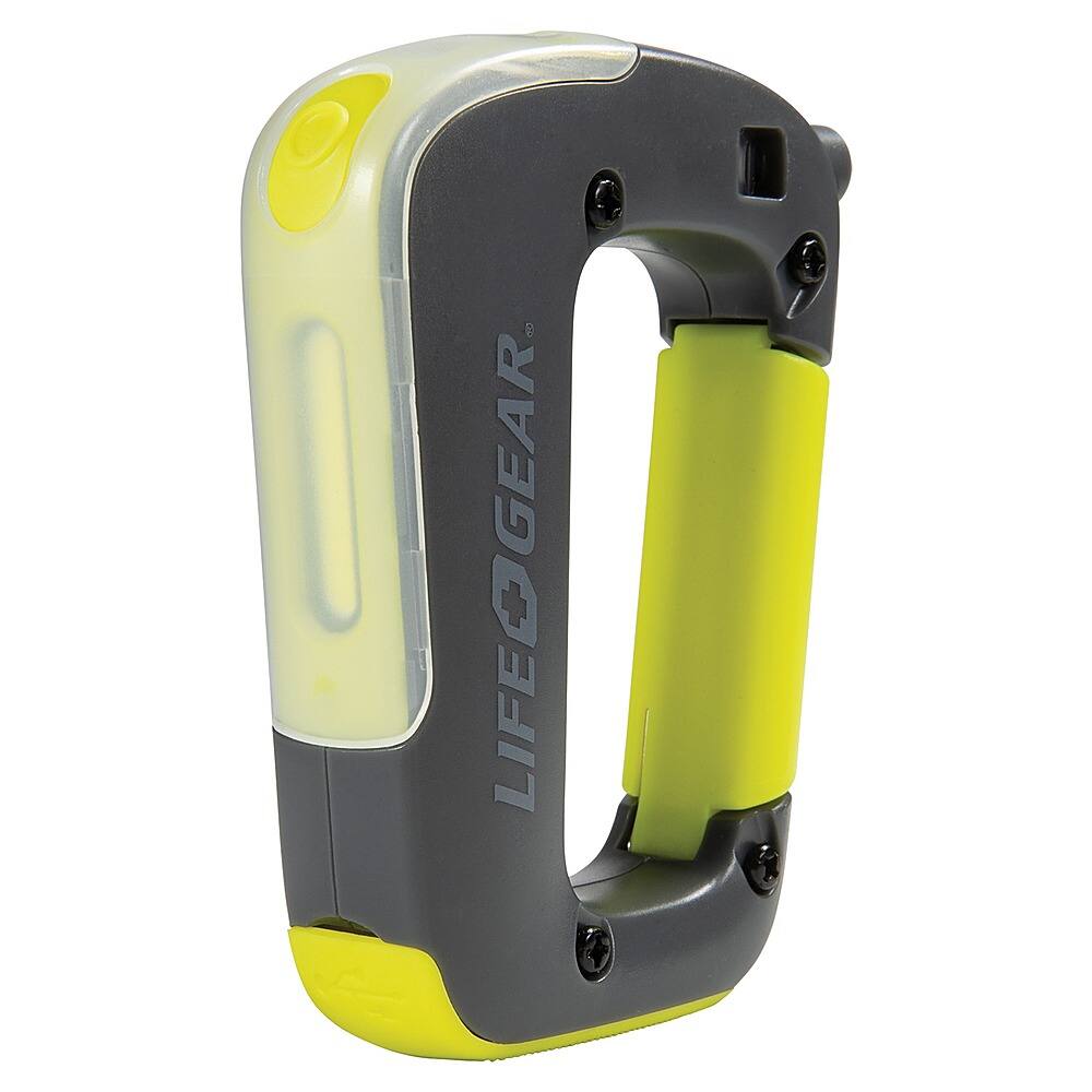 Angle View: Life+Gear - 250-Lumen USB-Rechargeable Clip-Light Flashlight - Black
