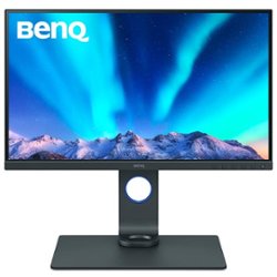 BenQ - SW270C 27” IPS LED 2K QHD 60Hz Photo and Video Editing Monitor AQCOLOR Technology (HDMI/USB Hub, USB-C 60W/card reader) - Front_Zoom