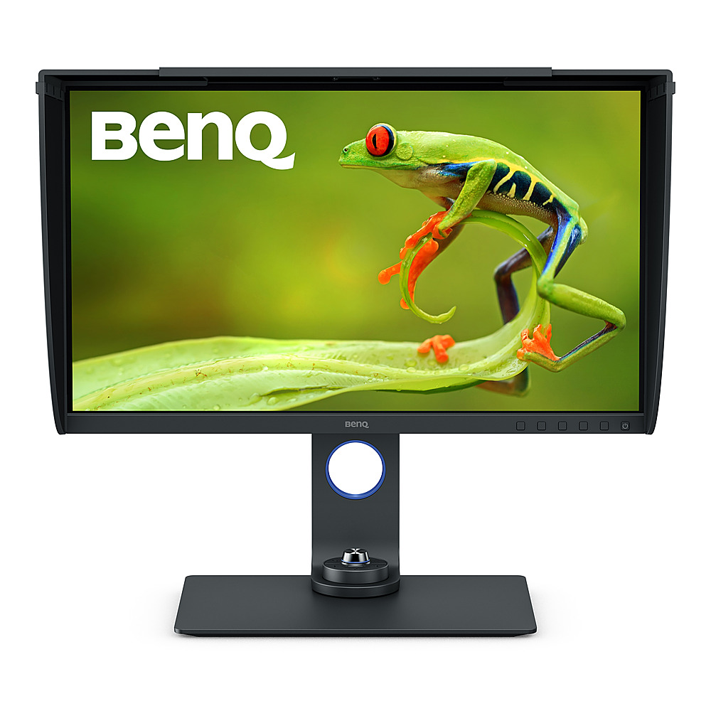 Left View: BenQ - BL2420PT 24" QHD 1440p IPS Monitor | 100% sRGB |AQCOLOR Technology for Accurate Reproduction for Professionals , Black - Black/Non-Glossy Black
