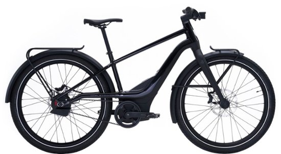 Serial 1 – RUSH/CTY eBike, w/ up to 115mi Max Operating Range & 20mph Max Speed, XLarge – Black