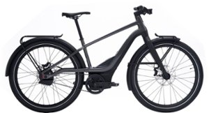 Serial 1 - RUSH/CTY SPEED eBike, Charcoal w/ up to 115mi Max Operating Range & 28mph Max Speed - Medium - Black - Front_Zoom