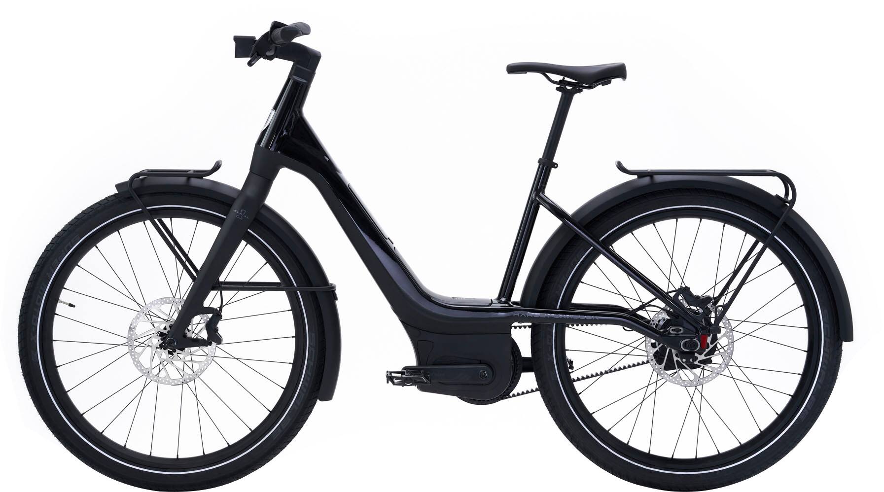 Angle View: Serial 1 - RUSH/CTY  Step -Thru eBike, w/ up to 90mi Max Operating  Range & 20mph Max Speed - Black