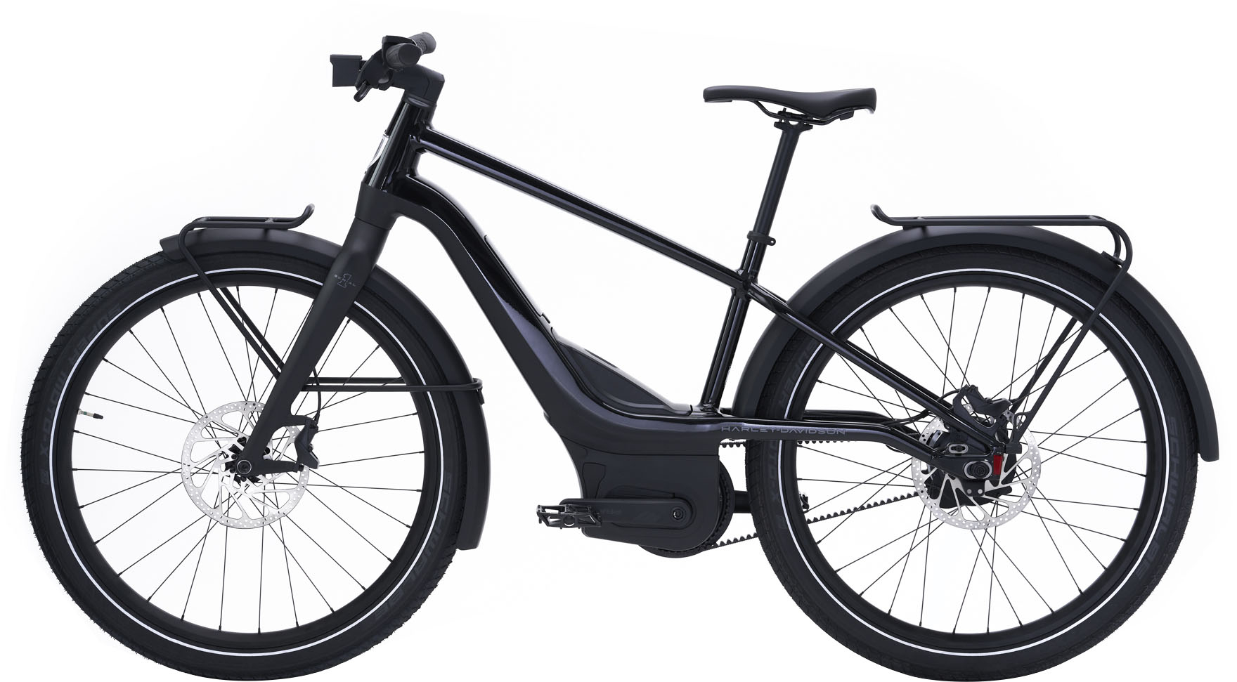 Angle View: Serial 1 - RUSH/CTY eBike, w/ up to 115mi Max Operating Range & 20mph Max Speed - Black