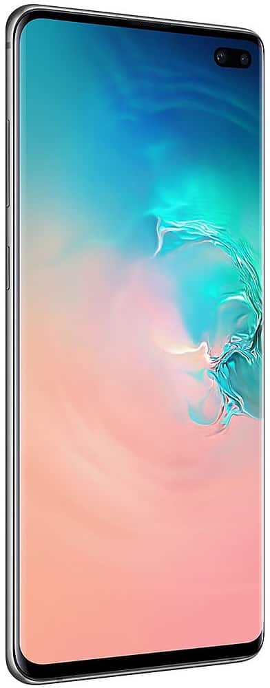 Angle. Samsung - Pre-Owned Galaxy S10+ 4G LTE 128GB (Unlocked) - Prism White.