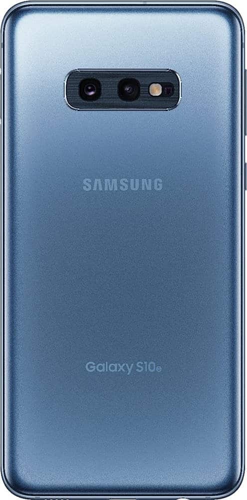 Left. Samsung - Pre-Owned Galaxy S10E 128GB (Unlocked) - Prism Blue.