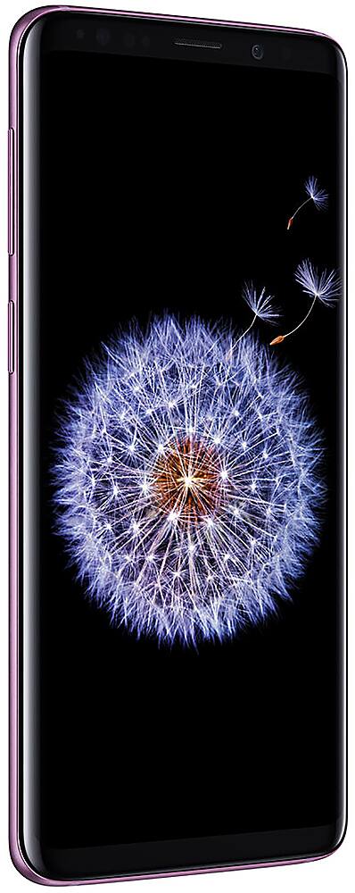 Left. Samsung - Pre-Owned Galaxy S9 64GB 4G LTE (Unlocked) - Lilac Purple.
