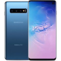 Samsung - Galaxy S10 128GB GSM/CDMA Unlocked - Pre-Owned - Prism Blue - Front_Zoom