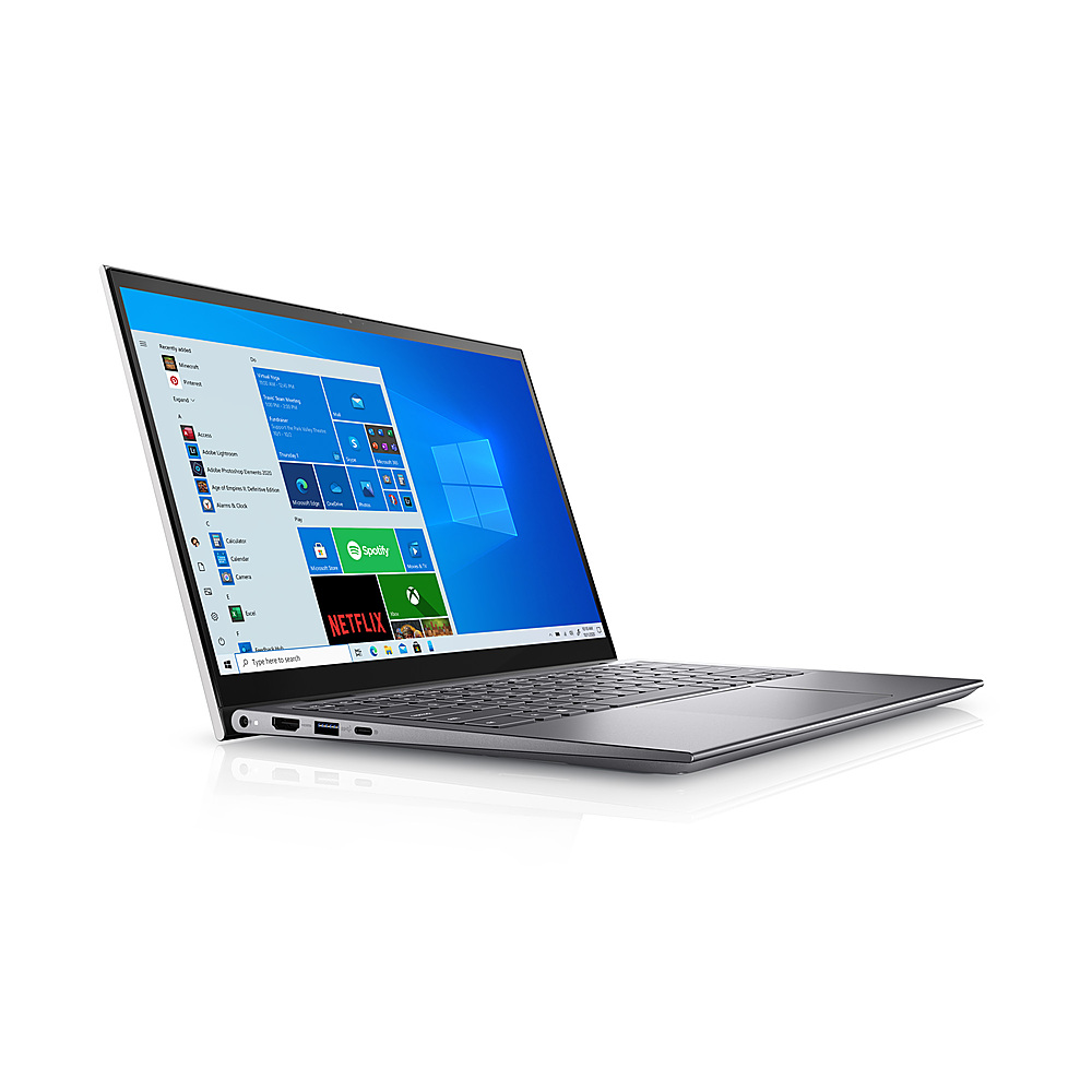 Angle View: Dell - Inspiron 5410 2-in-1 14.0" Touch Laptop - Intel Core i7 - 8GB Memory - 512GB Solid State Drive - Silver