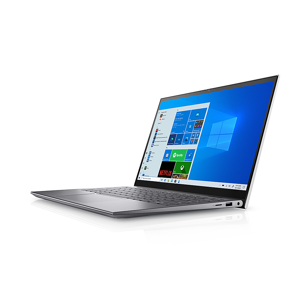 Left View: Dell - Inspiron 5410 2-in-1 14.0" Touch Laptop - Intel Core i5 - 8GB Memory - 256GB Solid State Drive - Silver