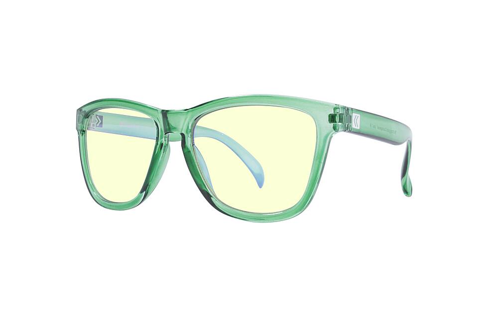 Angle View: Kreedom - PAISLEY; 45% Blue Light Filtration, Anti-Fog Coating, Anti-Reflective Mirror, Comfort-LITE Frame, Lifetime Warranty - Gloss Crystal Green